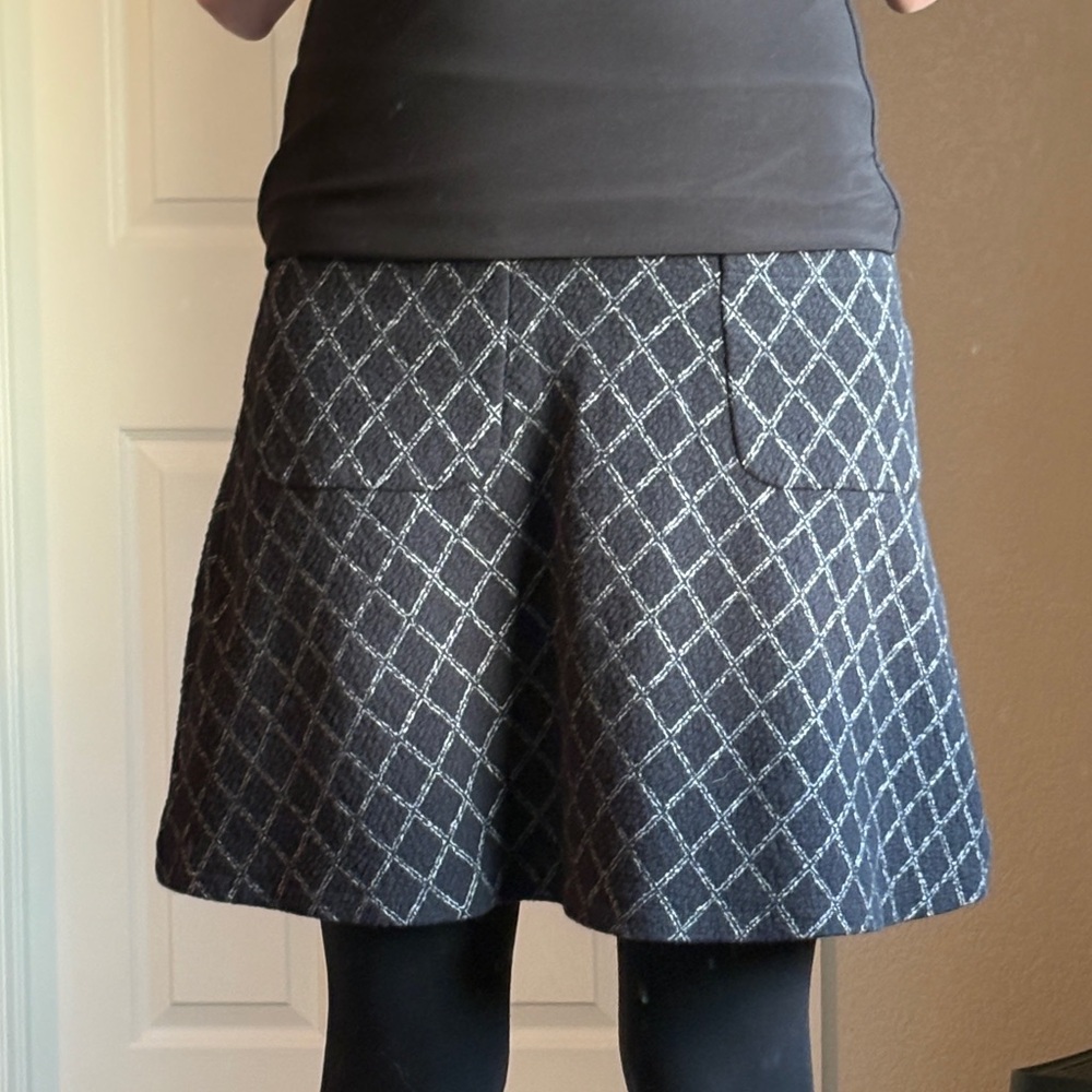 MOVING, MUST SELL! LOFT Black and Gray A-Line Skirt
